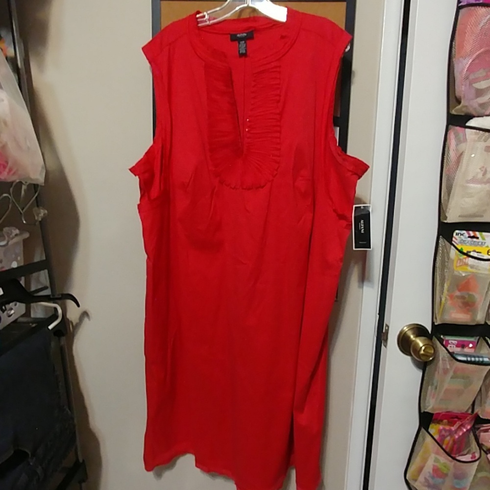 Alfani 24W red pullover dress